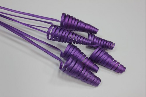 Ветка декоративная (curly cone) фиолетовая 65см, шт