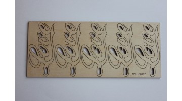 Заготовка из фанеры LOVE 10см, 5шт