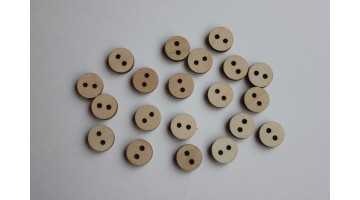 Заготовка из фанеры Пуговка круглая 1,5см, 20шт