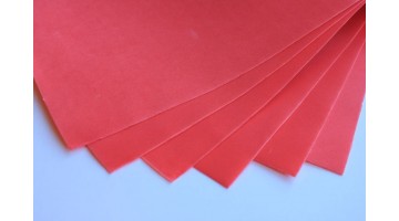 Фоамиран зефирный красный 1мм, 50*50см, лист