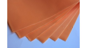 Фоамиран зефирный оранжевый 1мм, 50*50см, лист