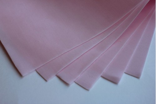 Фоамиран зефирный светло - розовый 1мм, 50*50см, лист