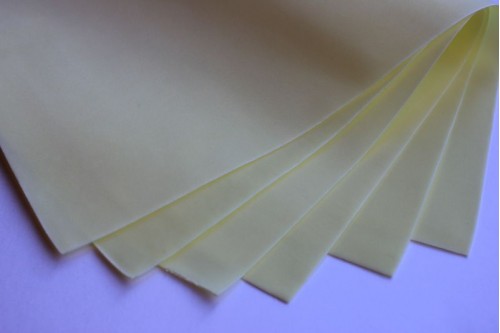 Фоамиран зефирный светло - жёлтый 1мм, 50*50см, лист