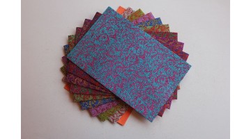 Глиттерный фоамиран EVA декоративный Завитки 2мм, 20*30см, 10 листов