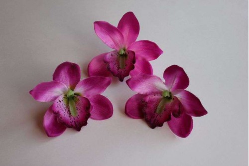 Головка Орхидеи крупная малиновая D 12см, шт