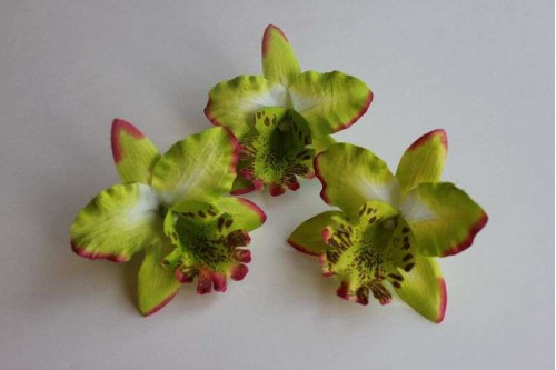 Головка Орхидеи салатовая D 7см, шт