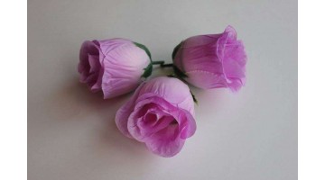 Головка Розы бутон сиреневая D 7см, шт