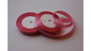 Атласная лента серо-розовая, 12мм*23м