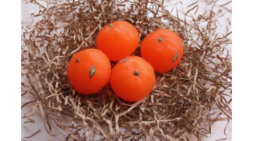 Мыло ручной работы в упаковке Мандарин в кожуре 60г, шт