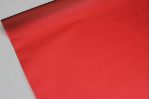 Плёнка матовая калька Пастель красная 50см х 10м, рулон