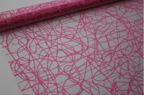 Плёнка с рисунком Сизаль розовая 70см х 8м, рулон