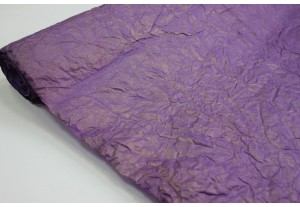 Жатая бумага эколюкс Астрид фиолетовая/золото 70см х 5м, рулон