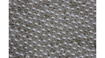 Бусины под жемчуг белые 8мм, (220 шт), 50 г  
