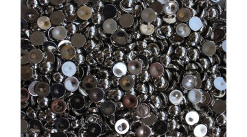 Полубусины под жемчуг серебро 10мм, (220 шт), 50 г 