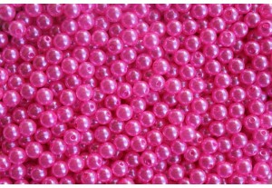 Бусины под жемчуг  розовые 8мм, (220 шт), 50 г