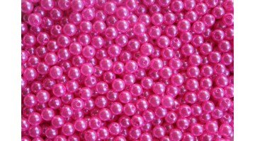 Бусины под жемчуг  розовые 8мм, (220 шт), 50 г