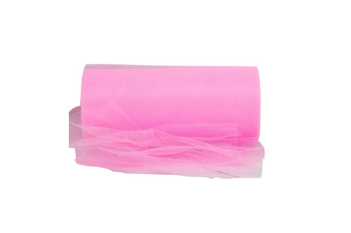 Фатин розовый, 15 см * 23м