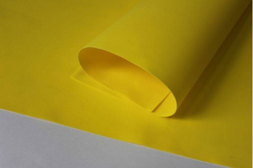 Фоамиран Иран жёлтый 0,8мм 60х70см, лист