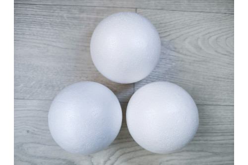 Шар из пенопласта гладкий 110мм, шт