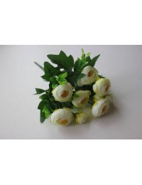 Искусственные цветы Букет камелий белый 30см, шт