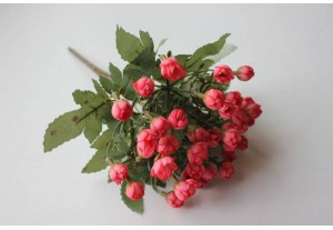 Искусственные цветы Букет из мелких роз розовый 28см, шт