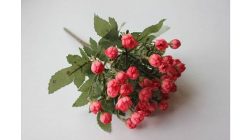 Искусственные цветы Букет из мелких роз розовый 28см, шт