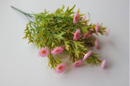 Искусственные цветы Букет ромашек нежно-розовый 35см, шт