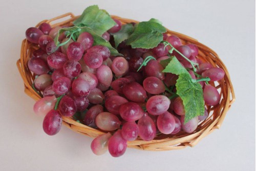 Виноград гроздь 12см продолговатый, бордовый с патиной, шт