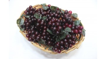 Виноград гроздь 9см мелкий бордовый, шт