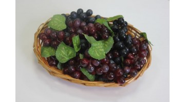 Виноград гроздь 11см чёрный, шт