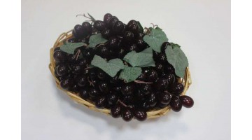 Виноград гроздь 13см продолговатый, бордовый, шт