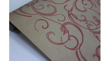 Крафт бумага Серпантин красная 40гр/м2 70см*8,5м, рулон