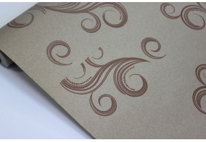 Крафт бумага Завитки коричневая 40гр/м2 70см*8,5м, рулон
