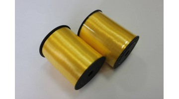 Лента упаковочная жёлтая, 5мм*450м