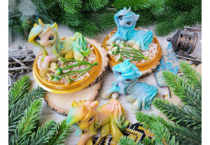 Мыло ручной работы Единорог Ксюша под куполом 80г, шт Мыло ручной работы Единорог Ксюша под куполом 80г, шт