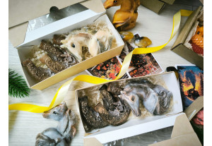 Мыло ручной работы Набор в коробочке На счастье и благополучие 120г, шт Мыло ручной работы Набор в коробочке На счастье и благополучие 120г, шт