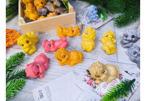 Мыло ручной работы Мини лошадки радужные в наборе 9 штук, 230г Мыло ручной работы Мини лошадки радужные в наборе 9 штук, 230г