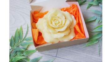 Мыло ручной работы в упаковке Роза 70г, шт