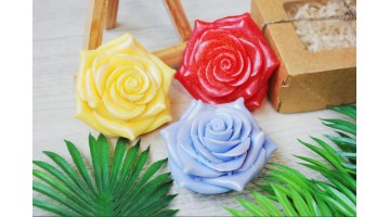 Мыло ручной работы в упаковке Розочка 70г, шт