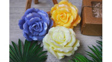 Мыло ручной работы в упаковке Роза LUXURY 70г, шт