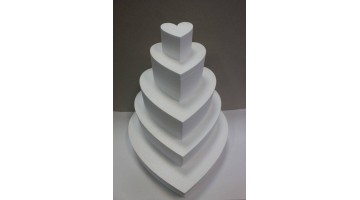 Торт-муляж из пенопласта Сердце 49см, шт