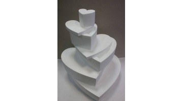 Торт-муляж из пенопласта Сердце 49см, шт