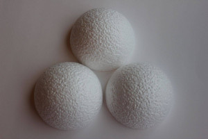 Полусфера из пенопласта гладкая 100мм, шт