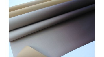 Плёнка матовая Пастель с переходом шоколадная/матовое золото 50см х 10м, рулон