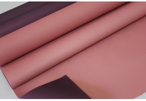 Плёнка матовая Пастель двухцветная туманно-розовая/фиолетовая 50см х 10м, рулон