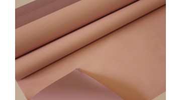 Плёнка матовая Пастель двухцветная розовый жемчуг/сиреневый светлый 50см х 10м, рулон