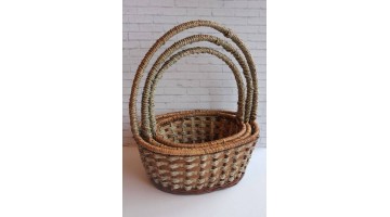 Корзина плетёная лоза (мал) D-17/22см H-9/32см, шт