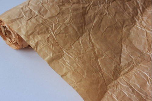 Жатая бумага эколюкс Астрид карамель 70см х 5м, рулон